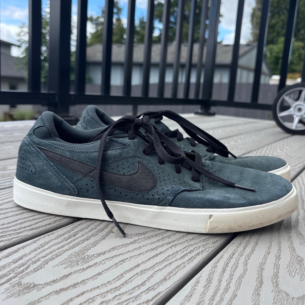 Nike SB Paul Rodriguez 5 LR Skateboard Shoes Men's Size 12 Blue Green‎ 510580